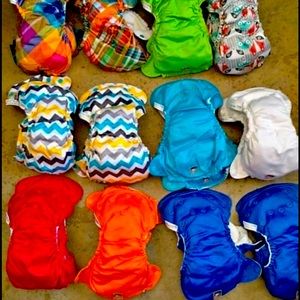 24 Lil Joey newborn all in one diapers